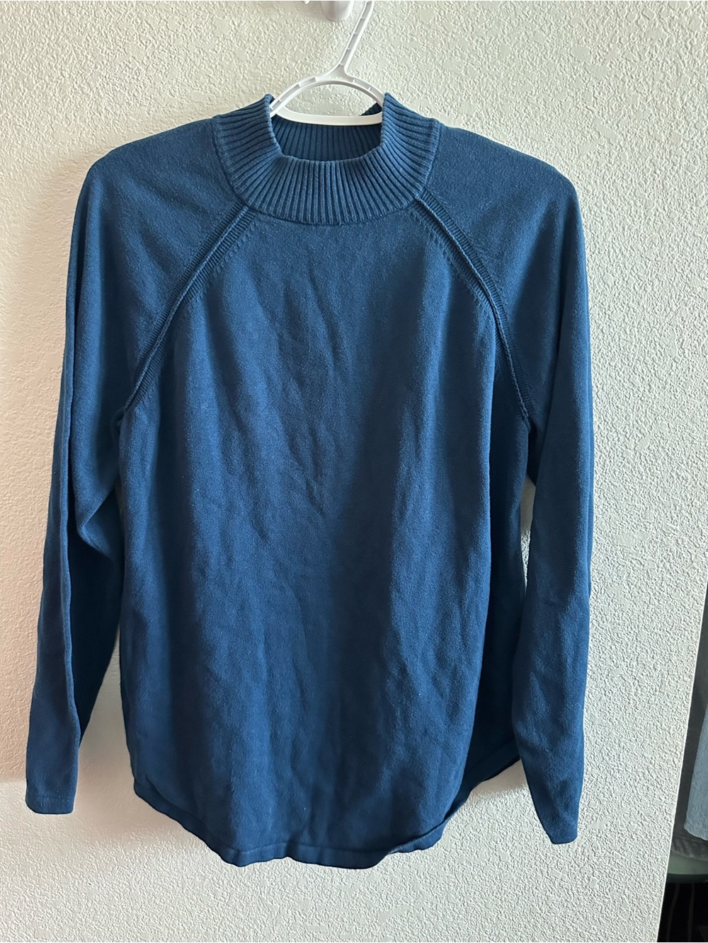 Blue Crewneck Knit Sweater